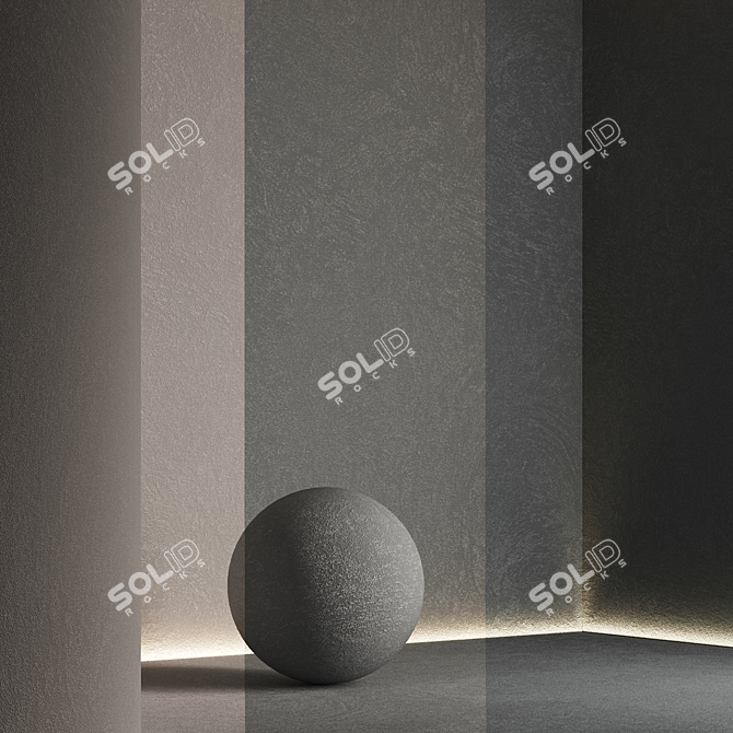  Seamless Decorative Plaster Texture Set 3D model image 1