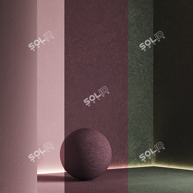  Seamless Decorative Plaster Texture Set 3D model image 2