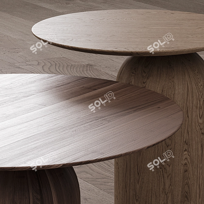 Disco Coffee Side Table - Basta 3D model image 3