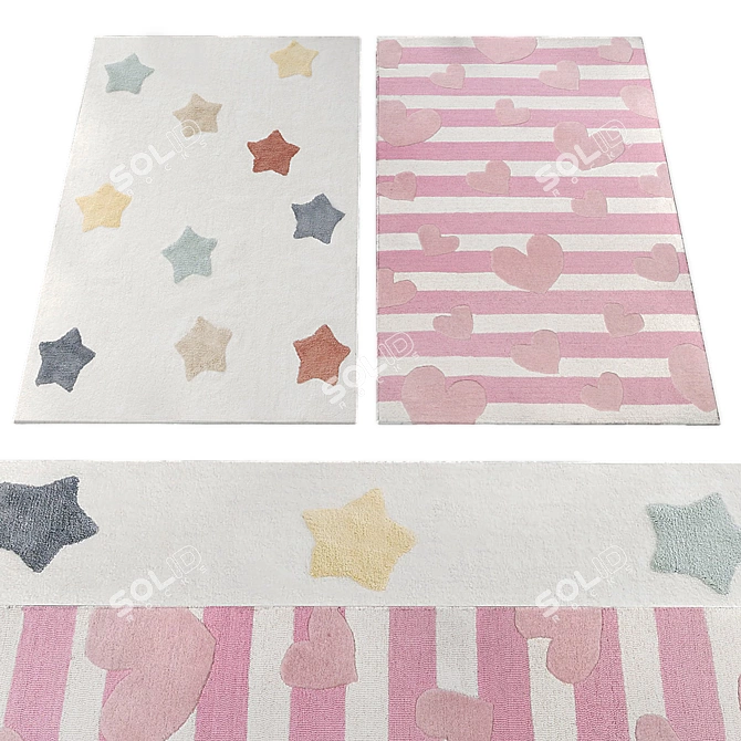 Kids Rug Collection: Model Archive 3D model image 2
