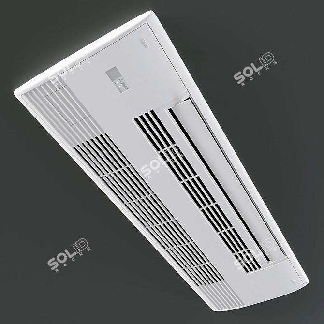 Mitsubishi Electric MLZ-KA50 VA Cassette Panel 3D model image 1