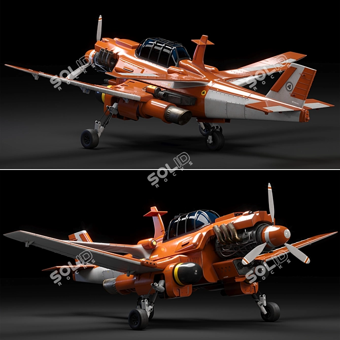 High-Quality Aircraft 4k Textures 3D model image 3