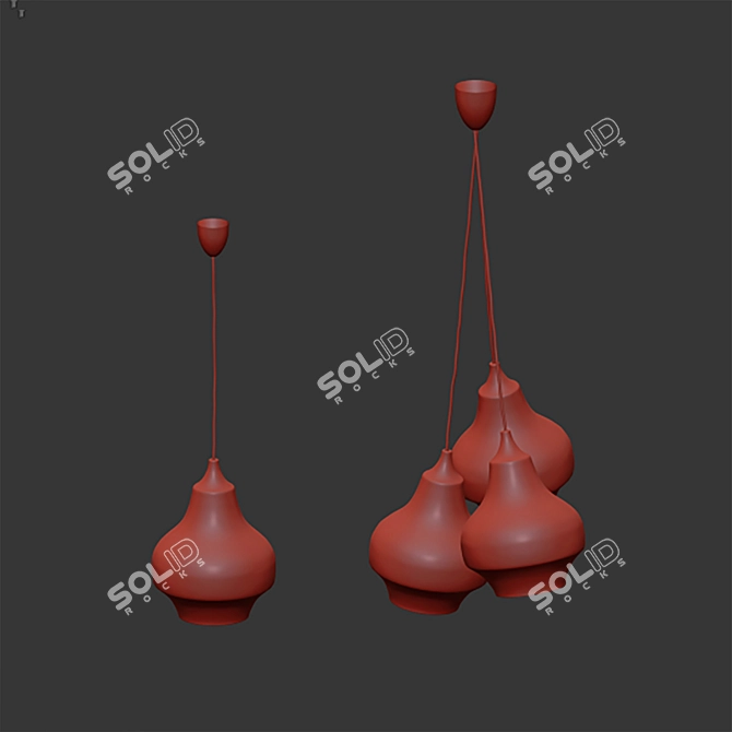 Modern Cirque Pendant Light, 22cm 3D model image 6