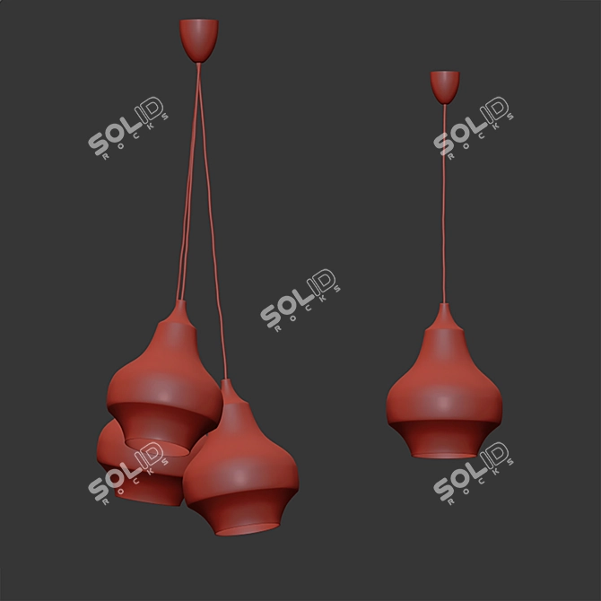 Modern Cirque Pendant Light, 22cm 3D model image 8