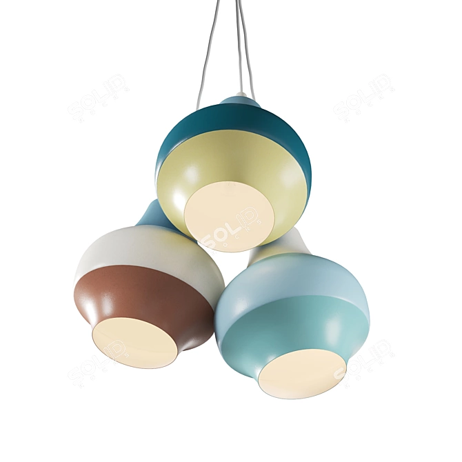 Modern Cirque Pendant Light, 22cm 3D model image 12