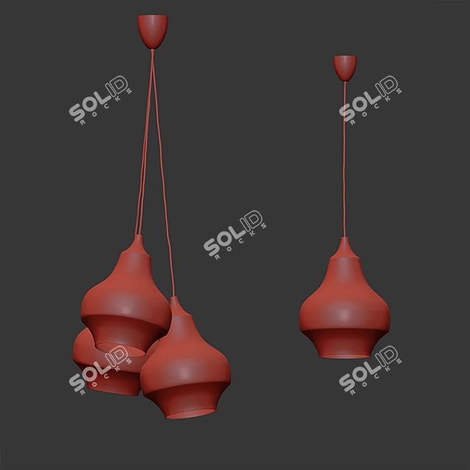 Modern Cirque Pendant Light, 22cm 3D model image 15