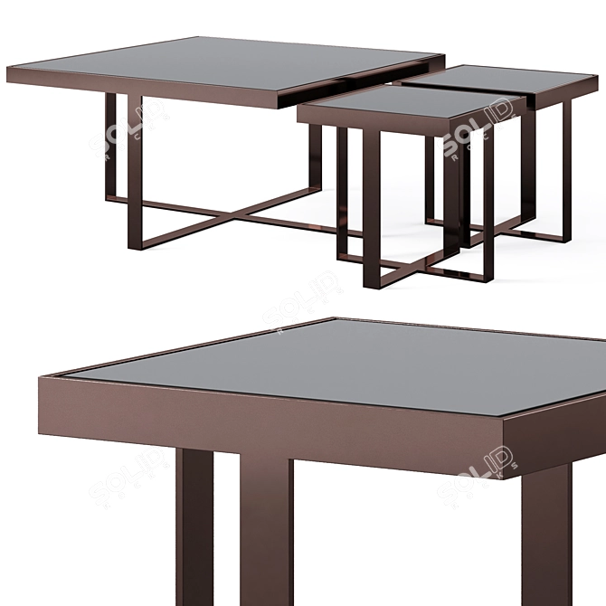 Epoque Argon Coffee Table 3D model image 1