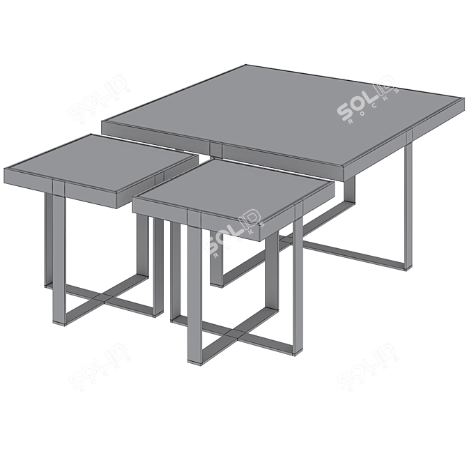 Epoque Argon Coffee Table 3D model image 4