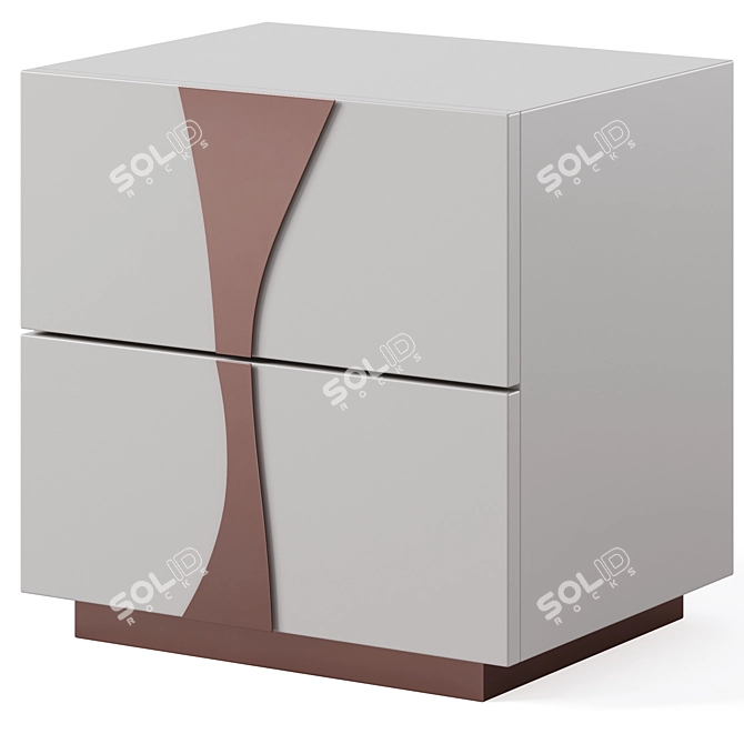 KRYPTON Chest & Nightstand Set 3D model image 3