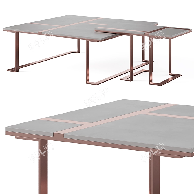 MOKAITE Epoque Coffee Table 3D model image 1