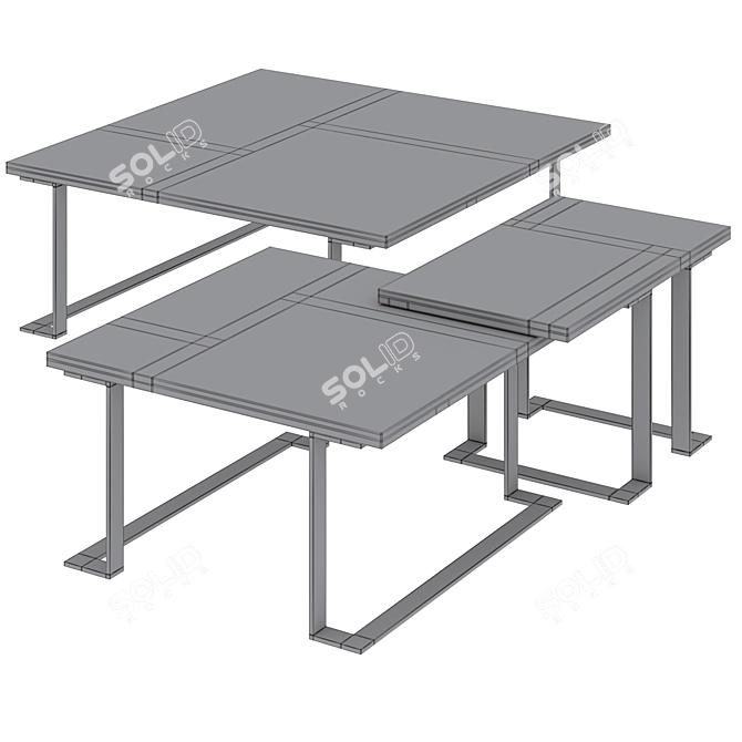 MOKAITE Epoque Coffee Table 3D model image 4