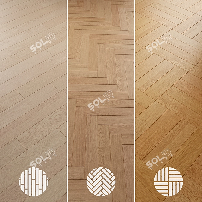 Oak Parquet 087 Bundle 3D model image 2