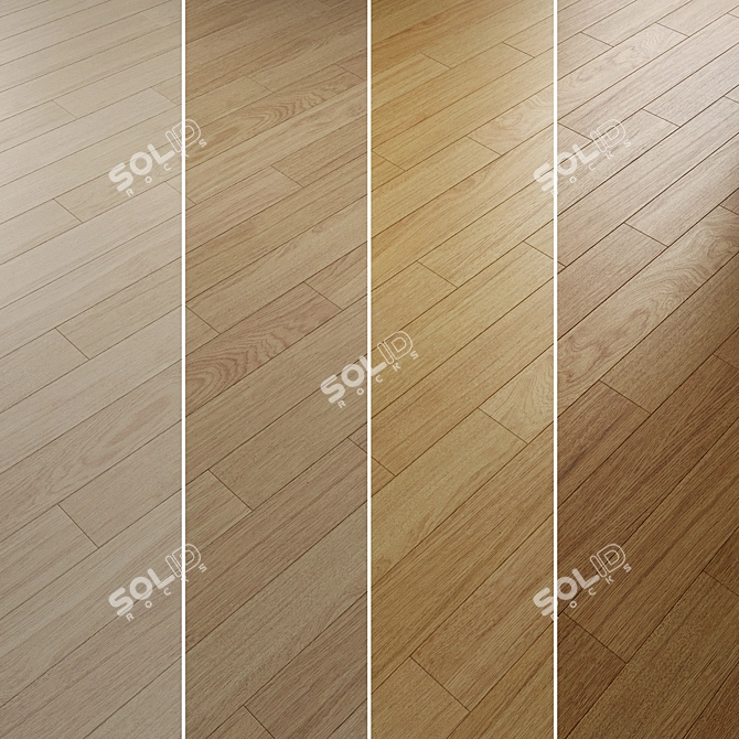  Oak Parquet Flooring Collection 3D model image 4