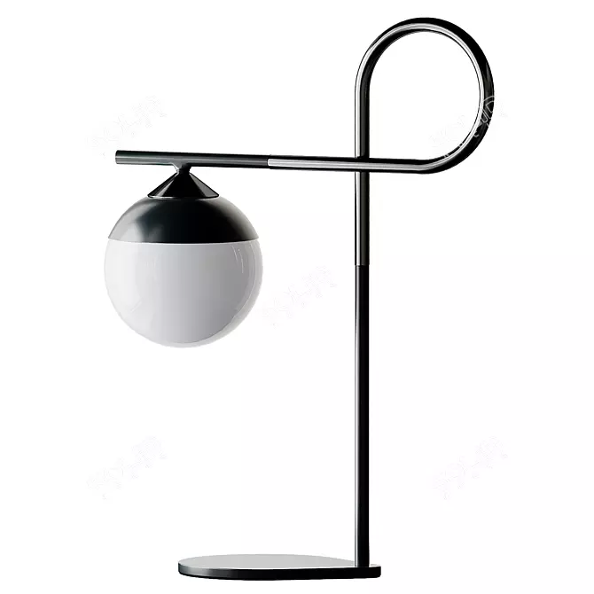 Node Table Lamp: Contemporary Illumination 3D model image 2