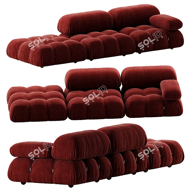 Modern Modular B&B Italia Sofa 3D model image 1