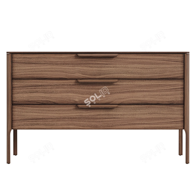 MODIS Interiors Lounge Oak Dresser 3D model image 2