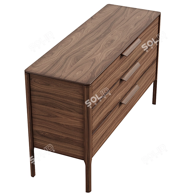 MODIS Interiors Lounge Oak Dresser 3D model image 4