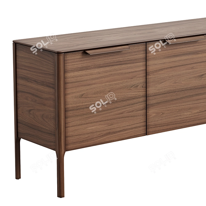 MODIS Interiors Oak Console 3D model image 4