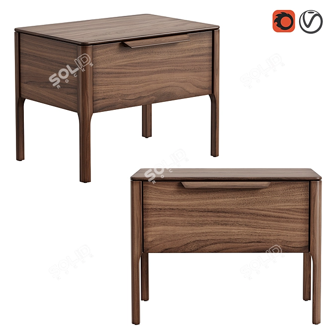  MODIS Interiors LOUNGE Nightstand 3D model image 1