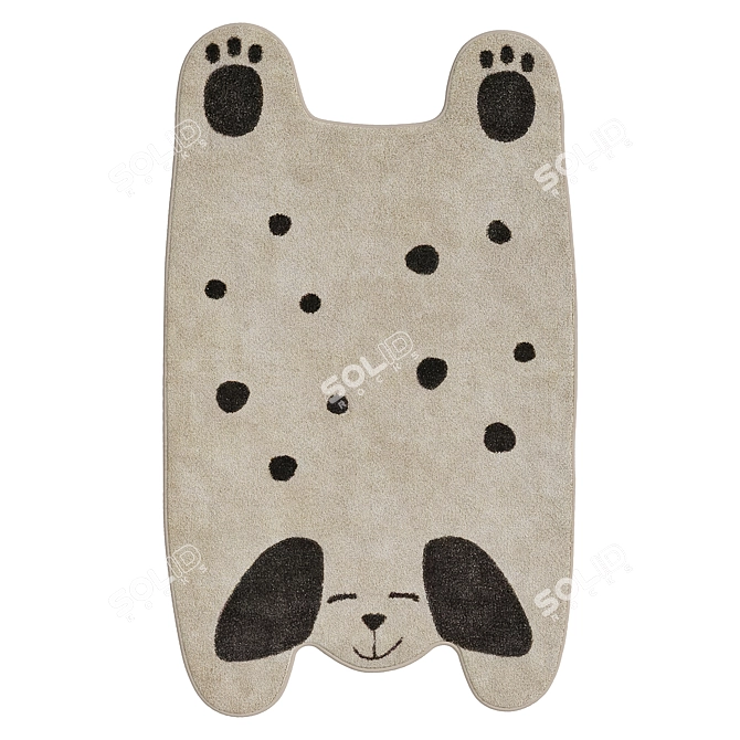 Puppy Shape Kids IKEA Rug 3D model image 1