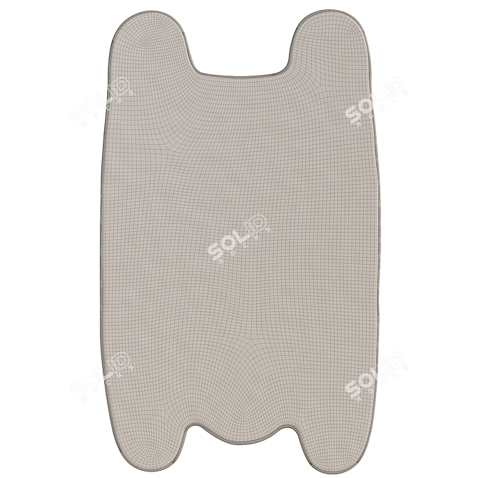 Puppy Shape Kids IKEA Rug 3D model image 4