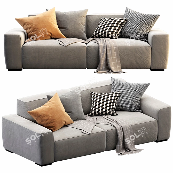 Sleek Marley Sofa - 3D Model 3D model image 4