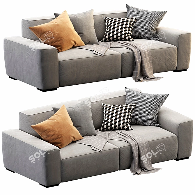 Sleek Marley Sofa - 3D Model 3D model image 5