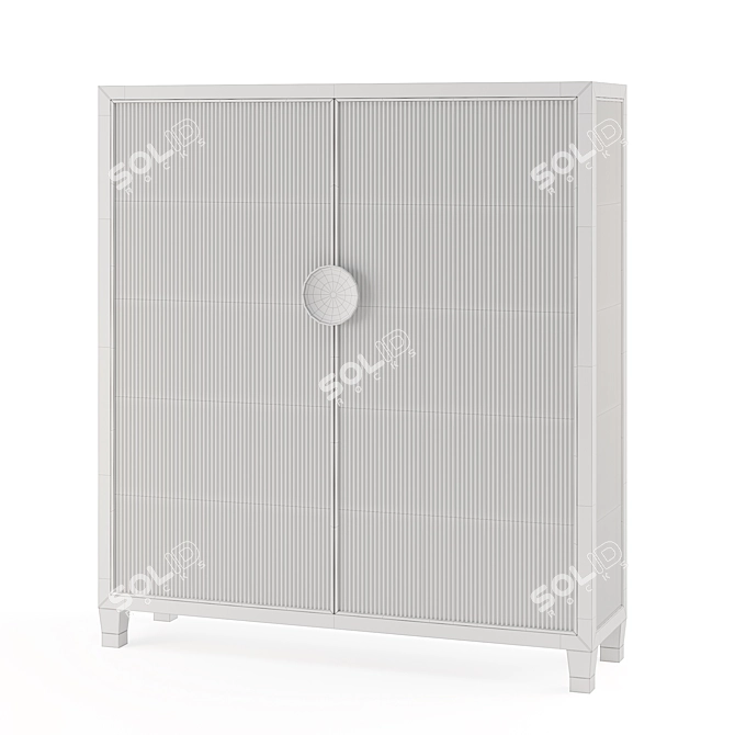 Modern Elegance Odeon Cabinet 3D model image 2