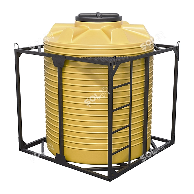 Portable Plastic Water Storage 3D model image 4