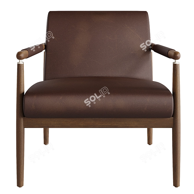 Stylish Four Hands Markia Chair 3D model image 3