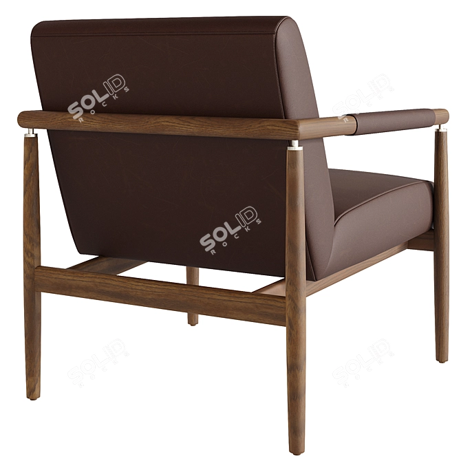 Stylish Four Hands Markia Chair 3D model image 4