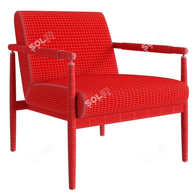 Stylish Four Hands Markia Chair 3D model image 5