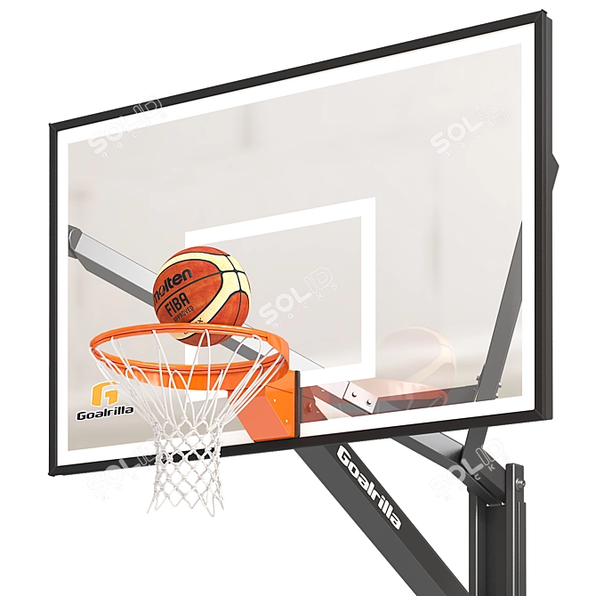 Goalrilla 60" Basketball Hoop Set 3D model image 2