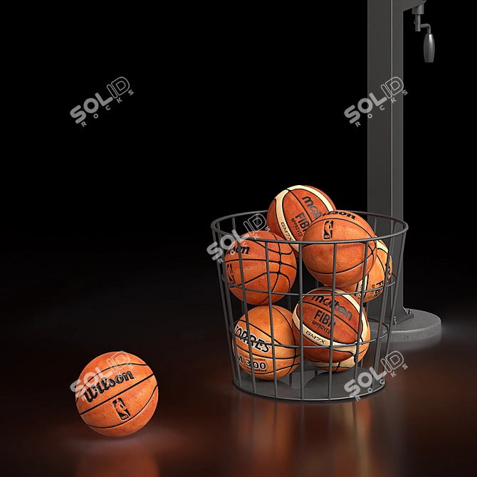 Goalrilla 60" Basketball Hoop Set 3D model image 3