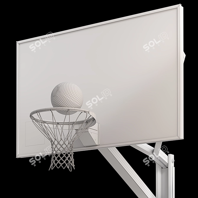 Goalrilla 60" Basketball Hoop Set 3D model image 4