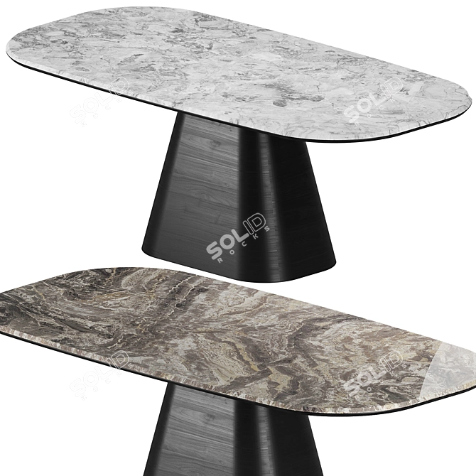 Marble Dining Table by Modnodesign 3D model image 1