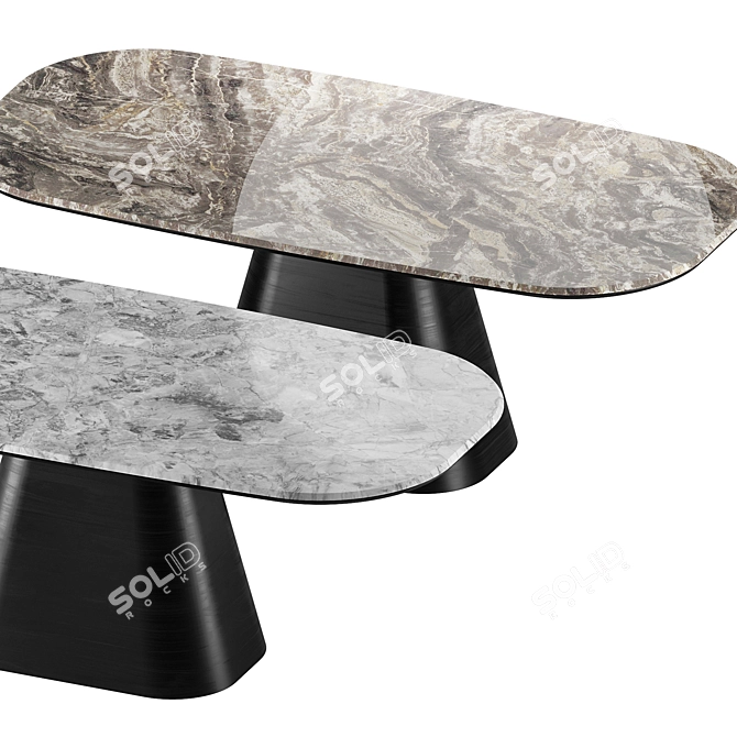 Marble Dining Table by Modnodesign 3D model image 2