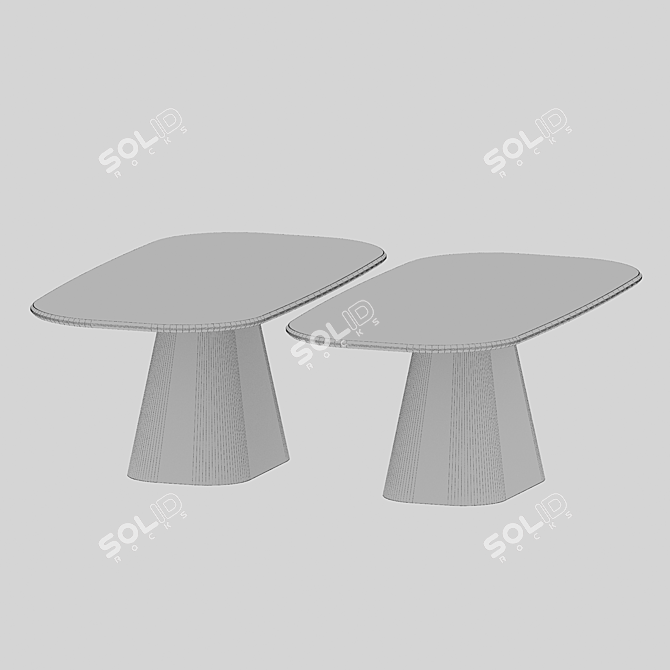 Marble Dining Table by Modnodesign 3D model image 4