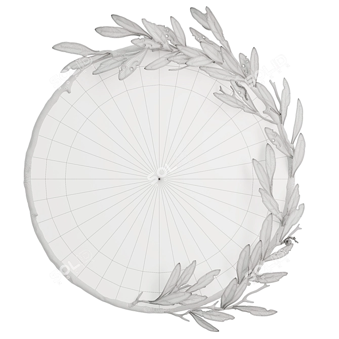 Handcrafted Olivia Mirror Vetvi Site 3D model image 7