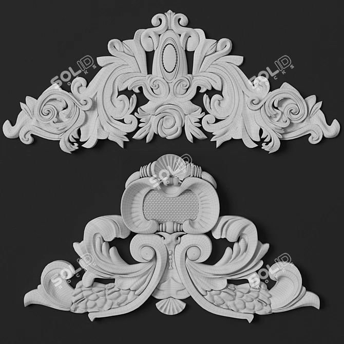 3D Max Corona Trim Ornaments 3D model image 4