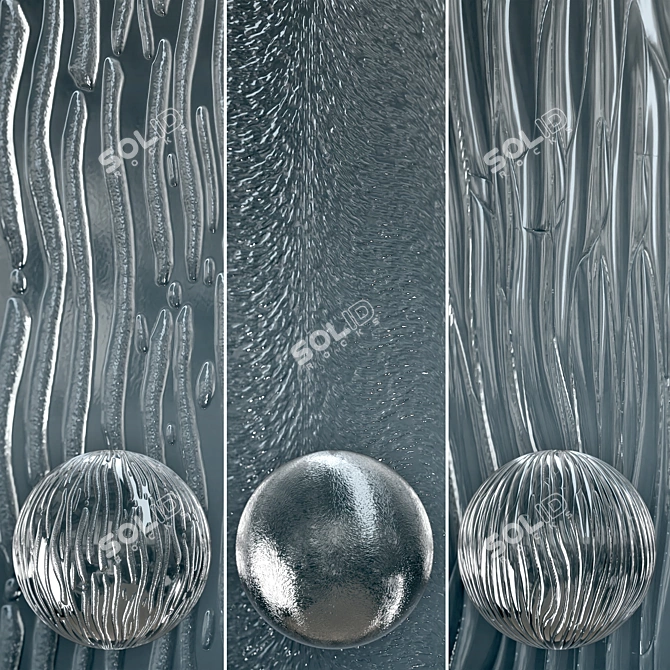 Glass 4K Textures Trio 3D model image 6