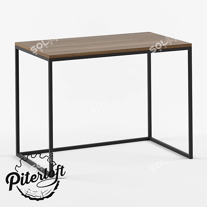 Grimsberi Vork Loft Style Desk 3D model image 1