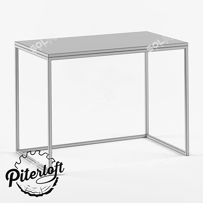 Grimsberi Vork Loft Style Desk 3D model image 2