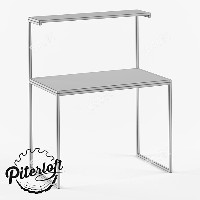 Industrial Skyplay Loft Desk 3D model image 2