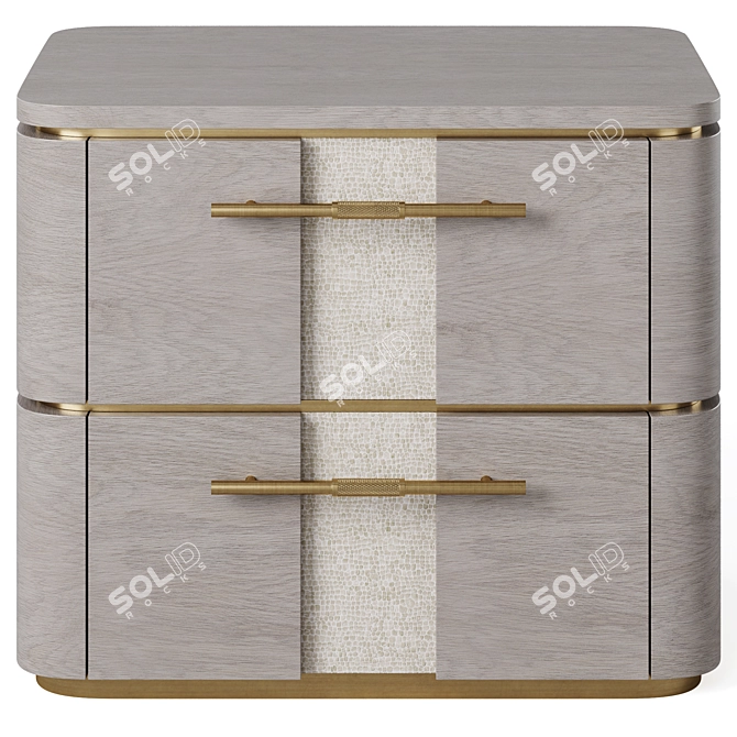 Modern AGRA Bedside Table 3D model image 4