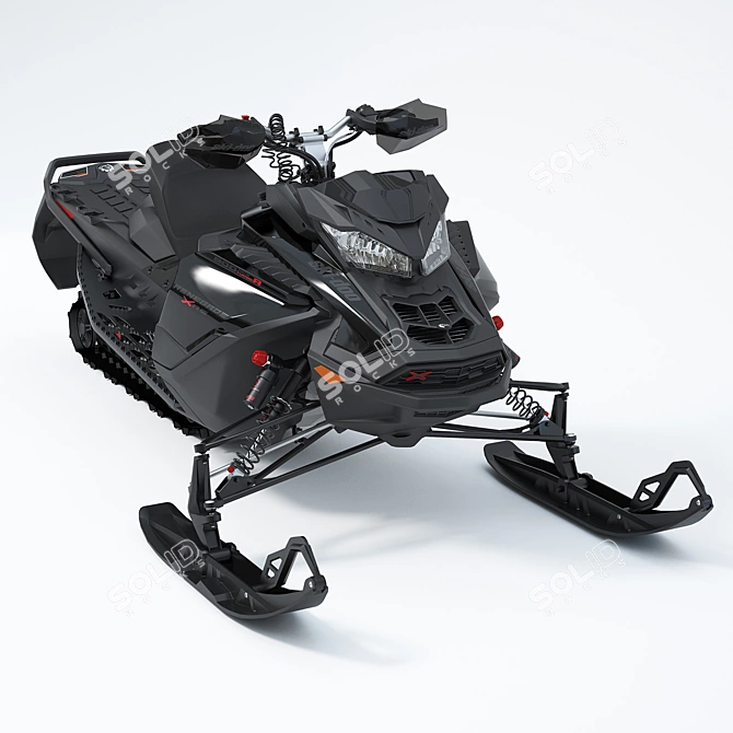 Renegade X-RS Turbo Snowmobile 3D model image 1