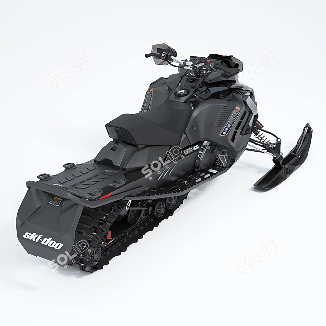 Renegade X-RS Turbo Snowmobile 3D model image 2