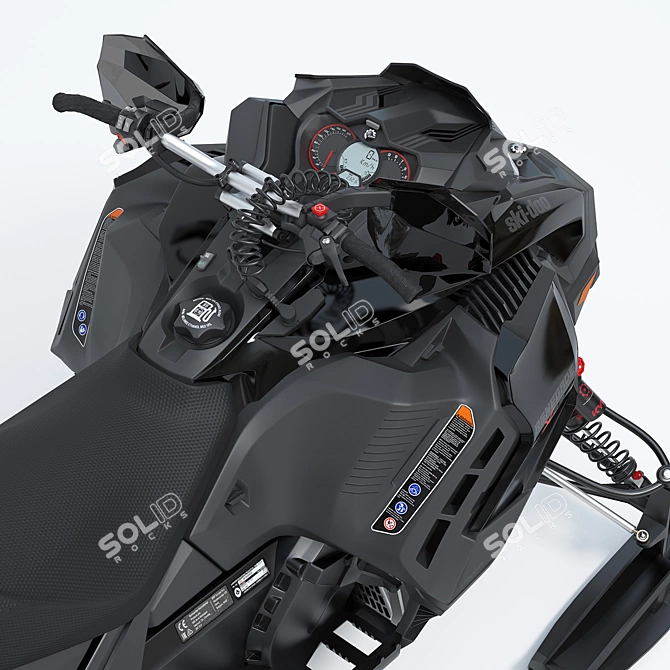 Renegade X-RS Turbo Snowmobile 3D model image 3