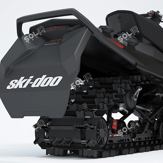 Renegade X-RS Turbo Snowmobile 3D model image 5