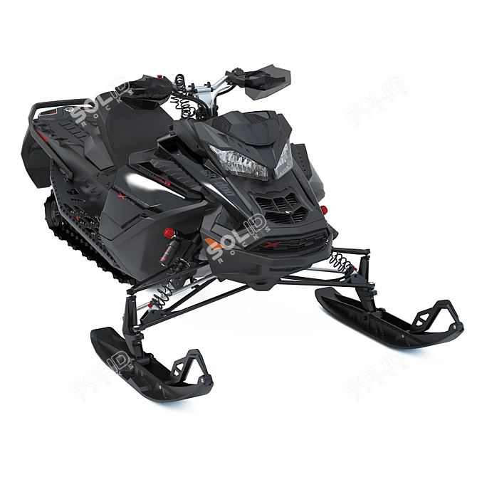 Renegade X-RS Turbo Snowmobile 3D model image 7